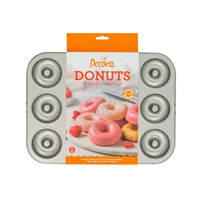 "Decora: Molde para 12 Donuts de 7cm - Ideal para Repostería Casera"