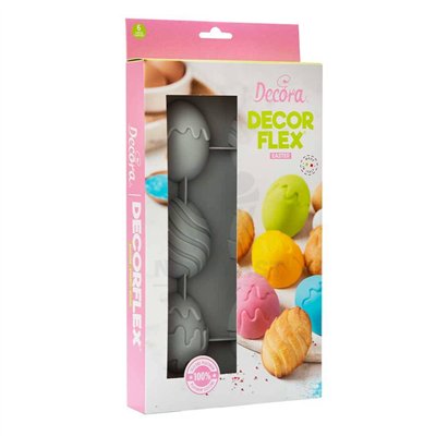 Moule en silicone pour œufs de Pâques - 6 cavités