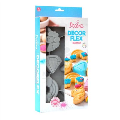 Moule Licorne en Silicone 6 Cavités - Décoration Facile