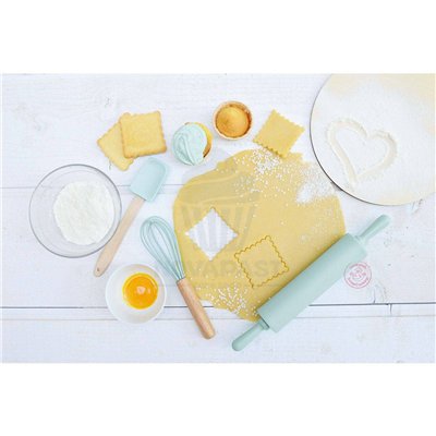 SCRAPCOOKING SET 4 AQUA GREEN UTENSILS KRAFT: