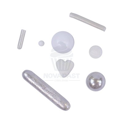 Mix de Sprinkles PME White Wedding 60g: Elegância Doce