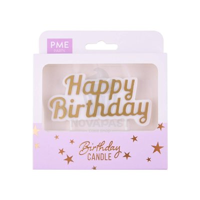 Décorez vos gâteaux avec style : Vela Happy Birthday PME