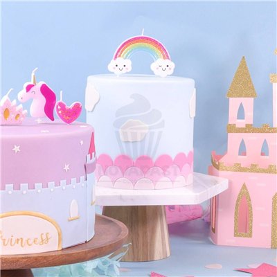 "Vela Decorativa PME Estuche Arcoiris - Adorno Perfecto para Pasteles"