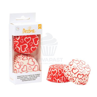 Capsules de papier Love 50x32 mm - Set de 36 pièces