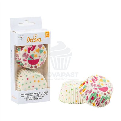 Capsules Papier Baby Shower Mix - Set de 36 Décorations