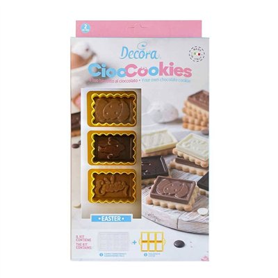 Cortadores de Biscoito Páscoa - Kit com 2 Peças Decorativas