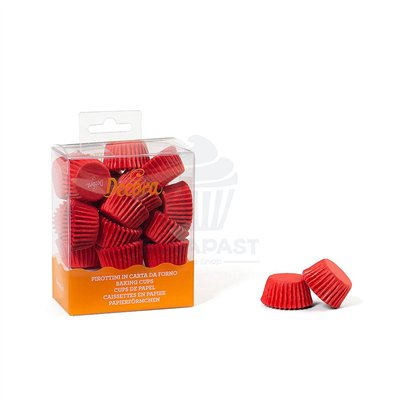 Capsules rouges 27x17mm - Set de 200 pour pâtisserie