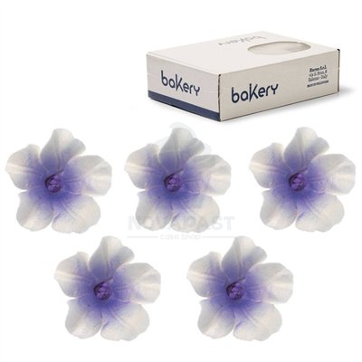 Azaleas Brancas e Violetas 4cm - Set de 12 para Decoração