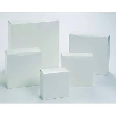 "Caja Blanca para Pastas 16x16, Altura 8cm - Empaque Elegante (Unidad)"