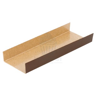 Base Retangular com Aba Lateral Marrom/Marfim (200 unid.)