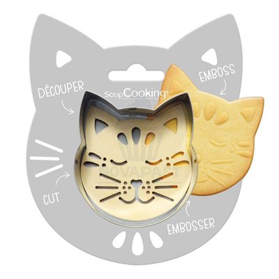 Create unique cookies with ScrapCooking Cat Cutter