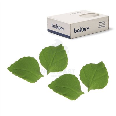 DECORA Set 150 Green Sugar Leaves 2.5 cm - Sweet Elegance