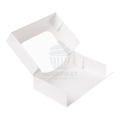 Boîte Snack Blanche avec Fenêtre 19,7x9x4,5 cm