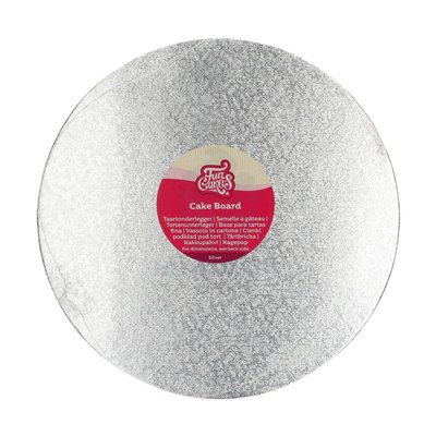 Silver Cakeboard Base 4mm 30cm: Elegance for your cakes