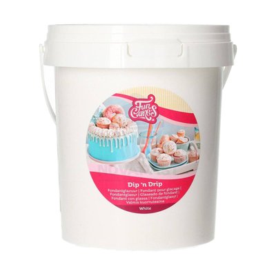 Glacez facilement avec FunCakes Dip & Drip blanc 1kg