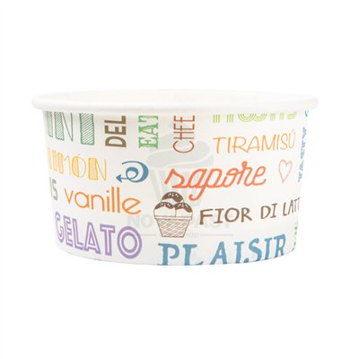 Tarrines à glace 180 ml Parole - Lot de 50