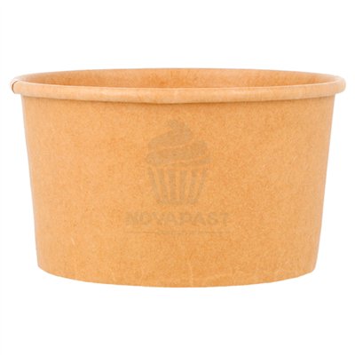 Tarrinas para helados 90 ml marrón kraft (50 ud)