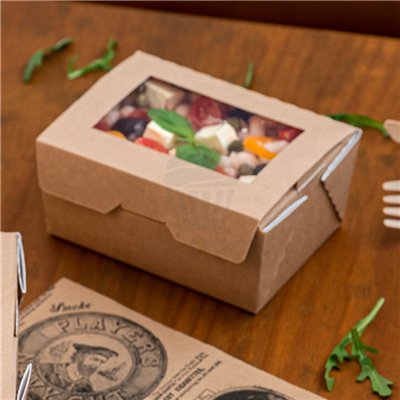 Kraft Box with Window 1980 ml: Elegance and Functionality