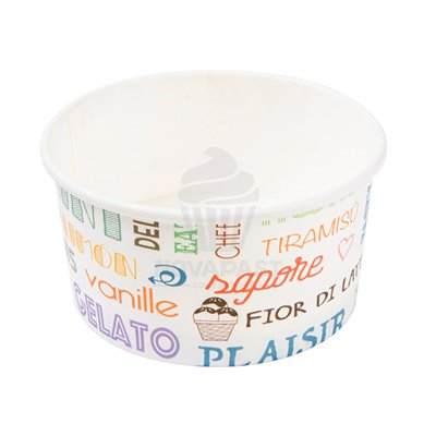 Ice Cream Cups 90 ml Parole - Pack of 50 units