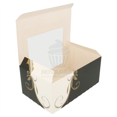 Caixa de Pastelaria com Janela July Maxi 18x11x8 cm