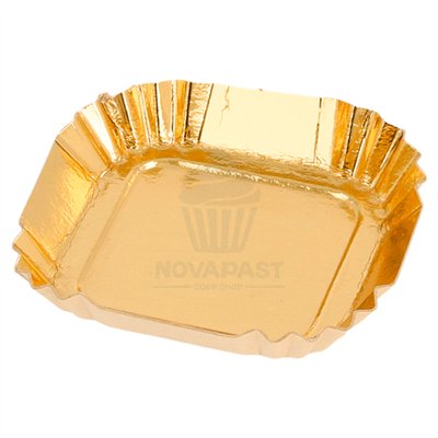 GDP 100 Mini Square Gold Dishes 5.5x5.5 cm - Elegance
