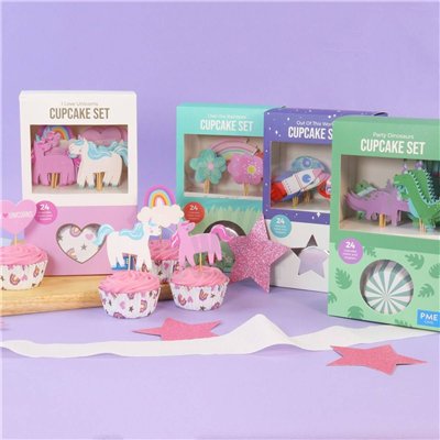 Capsules & Toppers Bébé : Set de 24 pour Fêtes Douces