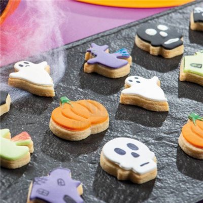Set de 6 emporte-pièces mini Halloween en PVC