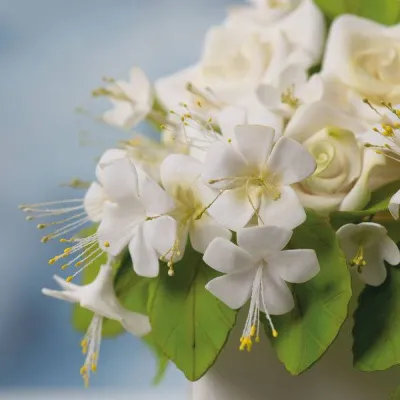 "Set de 288 Pistilos Decorativos para Flores en Blanco y Amarillo - Decora"