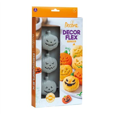 Molde de Silicone Abóboras Halloween - 6 Cavidades