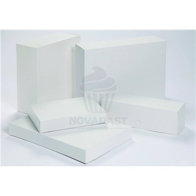 Caixa Branca Retangular para Pastas 20x15x7 cm