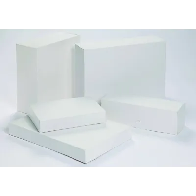 "Caja Blanca Rectangular para Pastas 20x15x7cm - Embalaje Elegante (Unidad)"