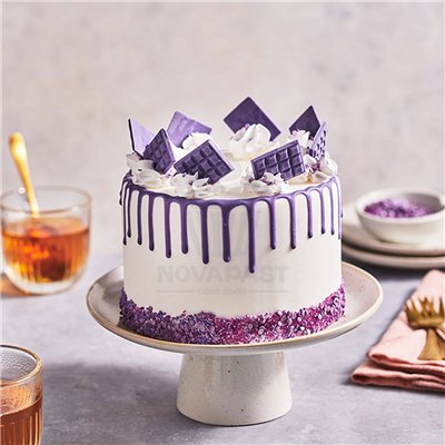 Décoration gourmande : Choco Drip Violeta 180g FunCakes