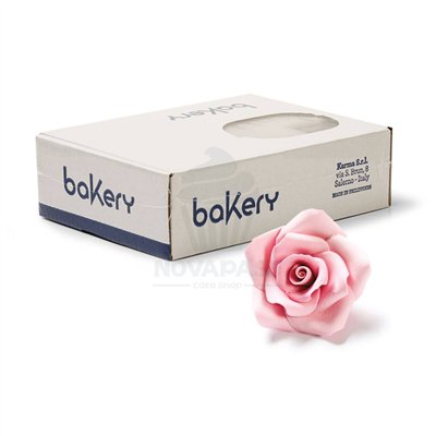 "Decora con 24 Rosas de Azúcar Grandes de 5 cm en Color Rosa"