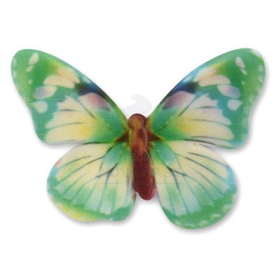 Mariposas de Açúcar Coloridas - Caixa com 16 Unidades