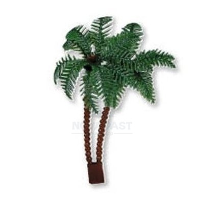 Plastic palm trees (10 pcs) - Ideal tropical decoration