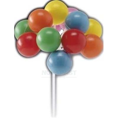Plastic balloons and colors (5 pcs) - Party and fun