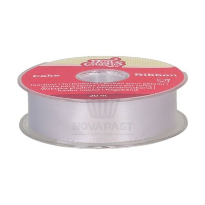Cinta Branca FunCakes 25mm - 20m para Decoração de Bolos