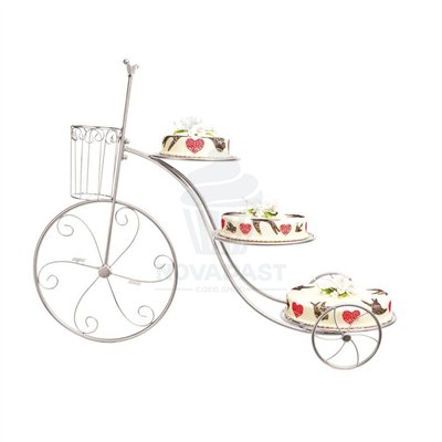 Expositor Soporte Bicicleta Plata 3 Pisos: Elegancia y Estilo