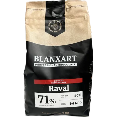 BLANXART CHOCOLATE RAVAL 71% PURO NEGRO (1 KG)