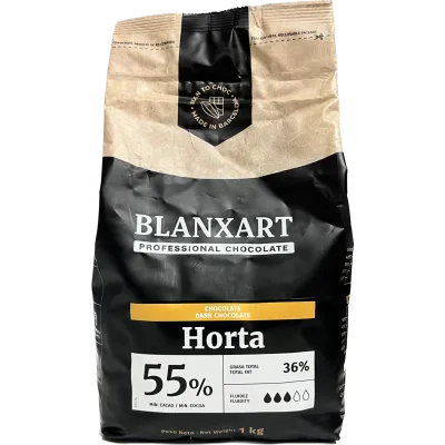 "Chocolate Negro Puro BLANXART HORTA 55% - Delicioso y Auténtico (1KG)"