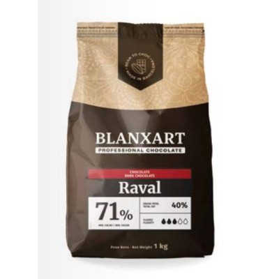 BLANXART CHOCOLATE RAVAL 71% PURO NEGRO (1 KG)