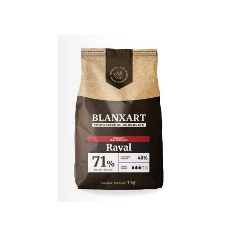 BLANXART CHOCOLATE RAVAL 71% PURO NEGRO (1 KG)