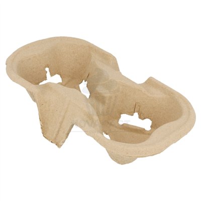 Cardboard cup holders for 2 cups, pack of 100 units