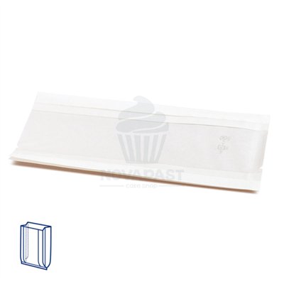 White Kraft Bags 16x21 cm with Window - Pack of 100