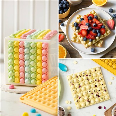 Molde de Silicone Decorpop Quadrado 19x17 cm