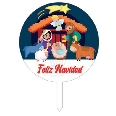 Topper Natalino Nascimento - Decoração Festiva