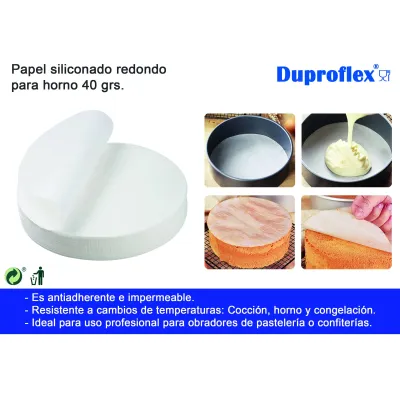 "Discos de Papel Siliconados 26cm - Pack de 500 Unidades para Pastelería"