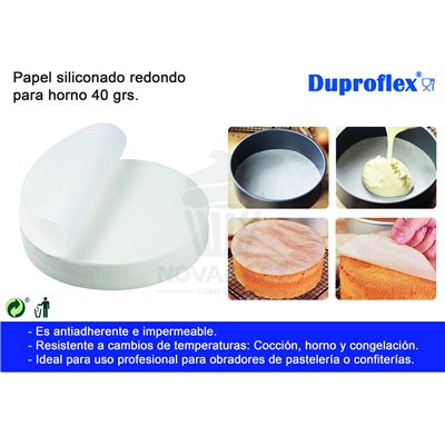 26 cm silicone paper discs - Pack of 500 units