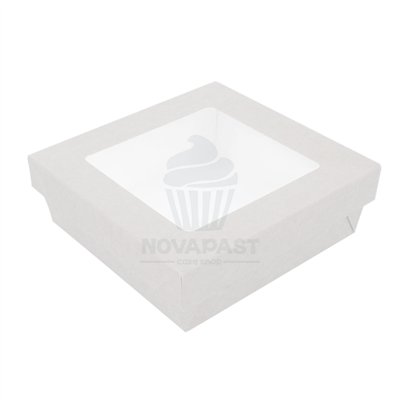 Caixa Branca com Janela 1000ml para Doces e Bolos