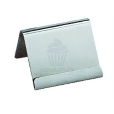 Cavalet inox 6 cm pour étiquettes de prix élégantes